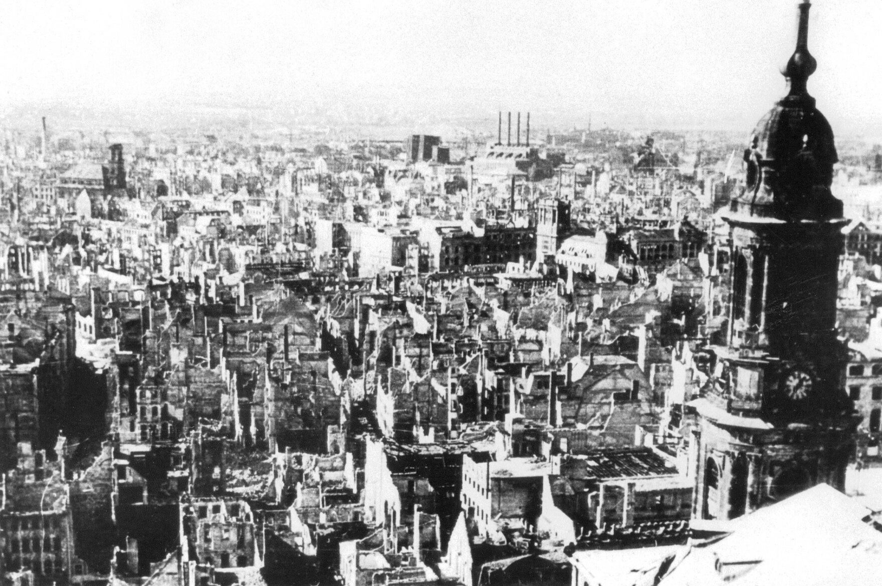 Eine zerstörte Stadt