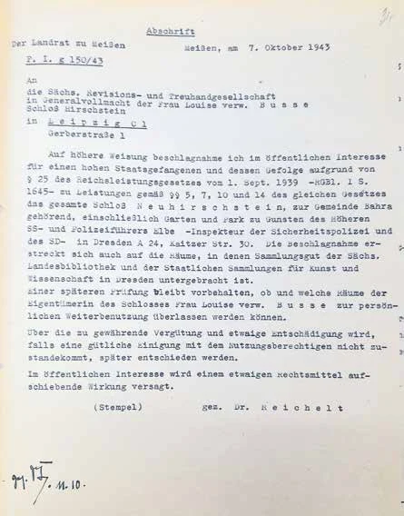 Fotos eines maschinengeschriebenen Dokuments