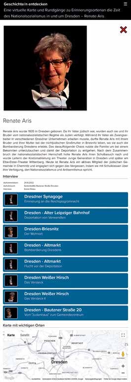 Screenshot einer Webseite