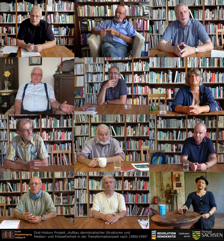 Mehrere Männer und eine Frau sind auf einer Collage abgebildet.